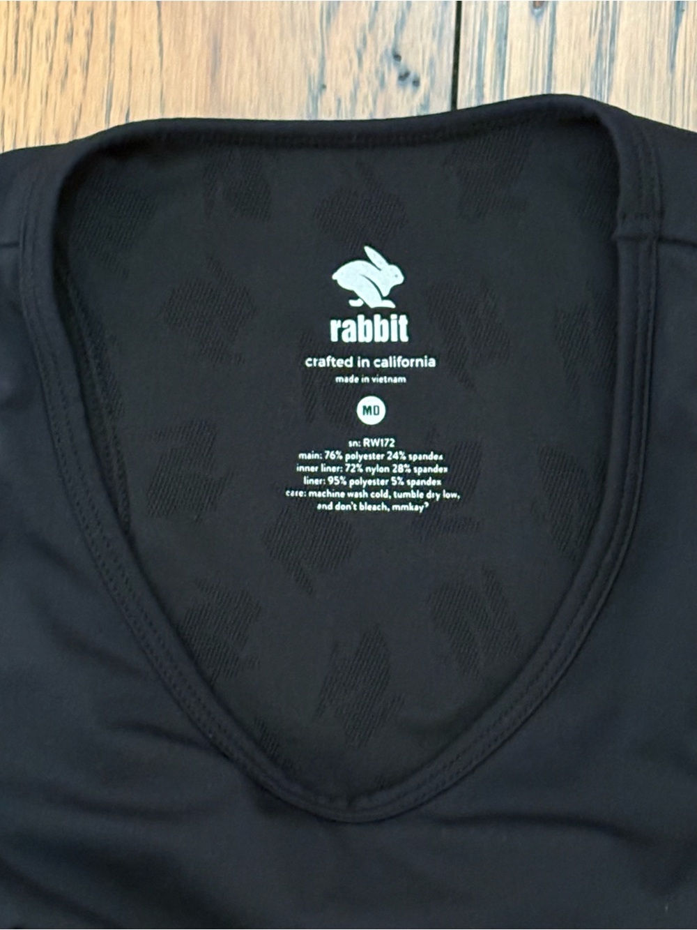 Rabbit Black UtiliBRA-vo Sports Bra Size Medium - Picture 3 of 4